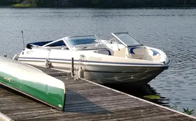 Very nice boat, our family has out grown it. Bimini top, swim platform & ladder, fully maintained an...