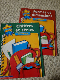 2 French kindergarten workbooks