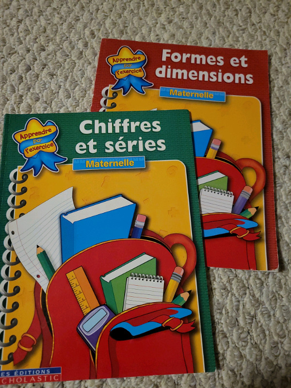 2 French kindergarten workbooks in Children & Young Adult in Kingston