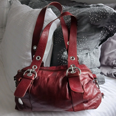 Tula Leather Satchel Shoulder Bag, Chocolate Brown Leather Hobo , View more