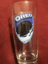 Two Limited Edition Oreo / NHL Stanley Cup drinking glasses