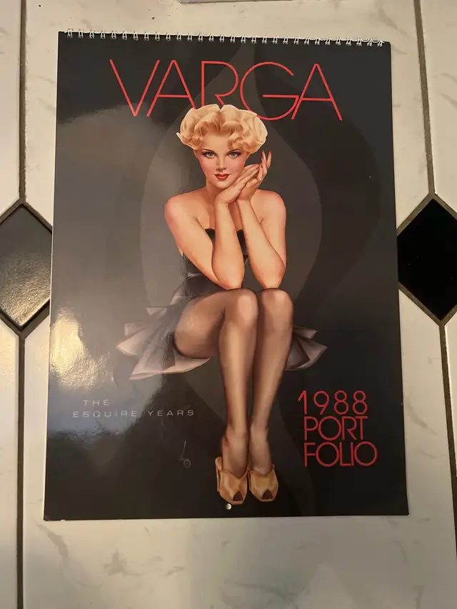 Varga 1988 Pin Up Calendar in Arts & Collectibles in Markham / York Region - Image 2