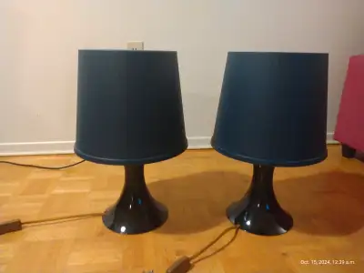 Two table lamps, LAMPAN, full size... For all $30 For one $20