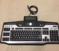 Logitech G15 v1 gaming keyboard programmable LCD, keys - Rare