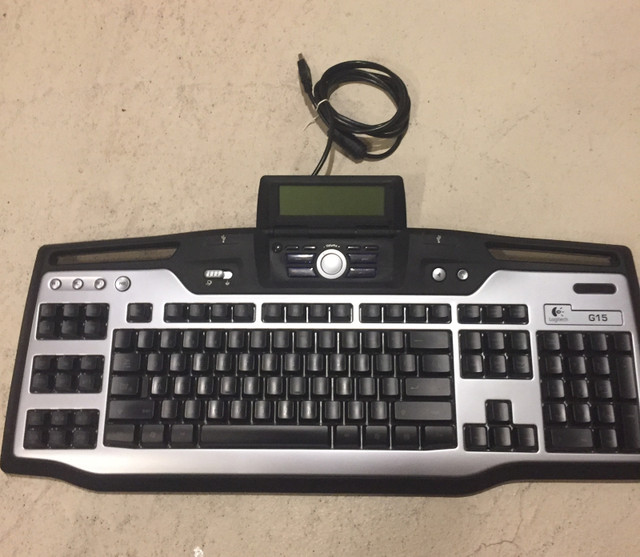 Logitech G15 v1 gaming keyboard programmable LCD, keys - Rare | Mice,  Keyboards & Webcams | Markham / York Region | Kijiji