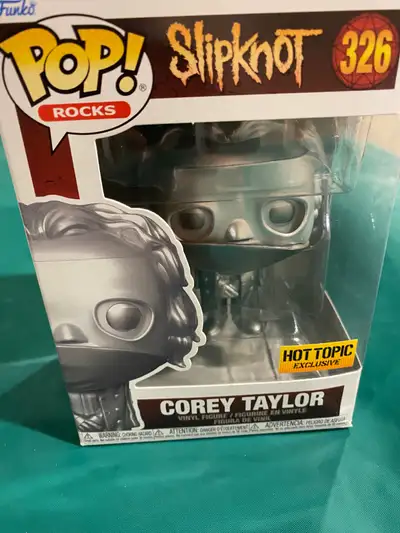 I'm selling a Corey Taylor Funko Pop! Rocks #326, a Hot Topic Exclusive vinyl figure. Add the iconic...