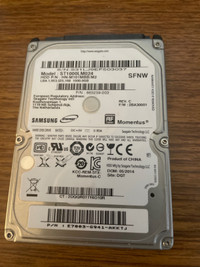 1TB 5400rpm hard drive
