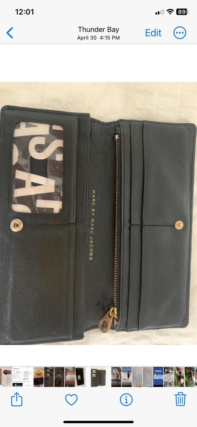 Marc jacobs leather wallet in Jewellery & Watches in Thunder Bay - Image 2