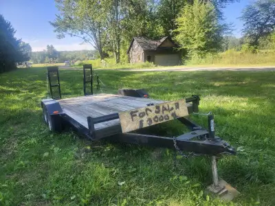18 foot car trailer reall good shape new brakes ready to go 3000 obo