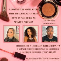 LOOKING FOR MODELS FOR FREE PRACTICE GLAM MAKEUP SESH!