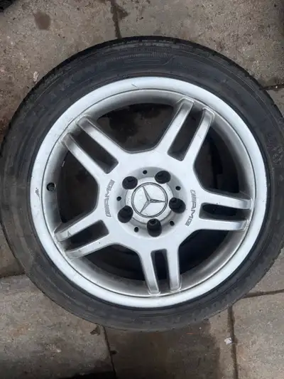 17” OEM AMG Mercedes rims, details In the photos. I only have 3 rims , don’t have history, what you...