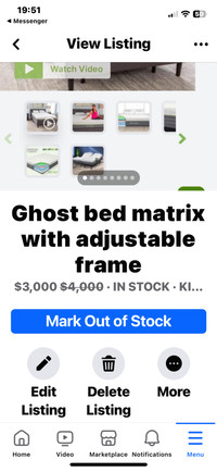 Ghost bed adjustable 