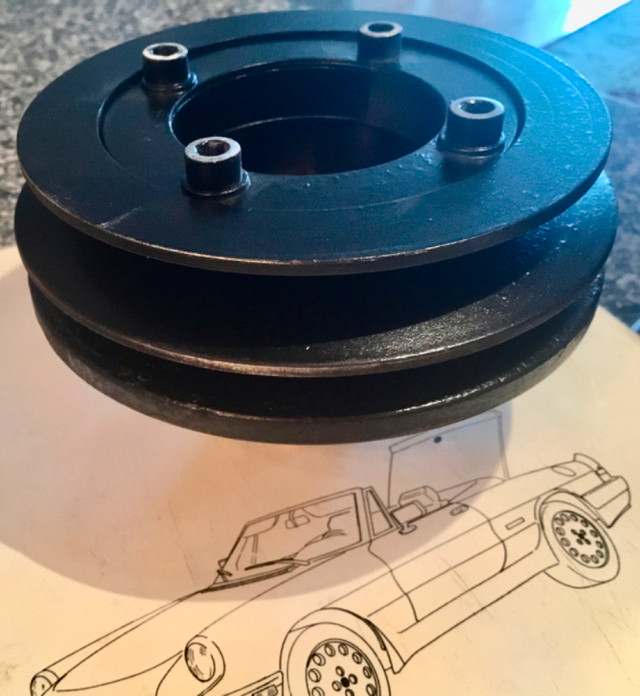 1989 Alfa Romeo spider Bosch crank pulley with AC   82 to 89 in Engine & Engine Parts in City of Toronto - Image 4