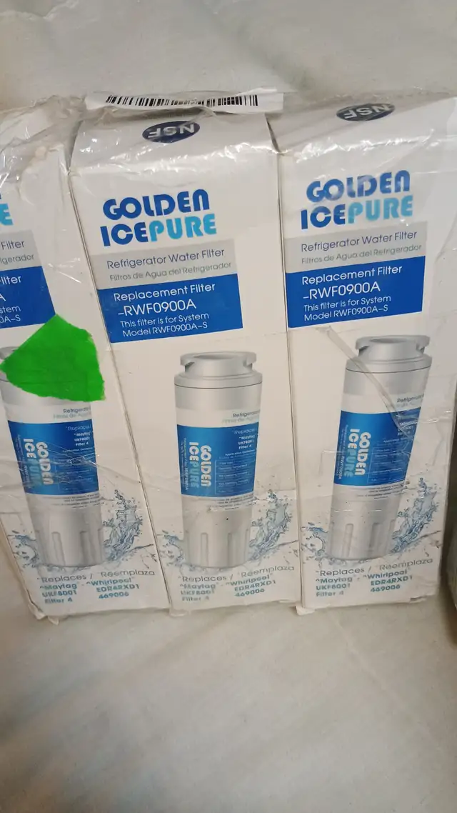 NEW LOT OF 3 ICEPURE RWF0900A Water Filter WHIRLPOOL MAYTAG UKF8 in Refrigerators in Kitchener / Waterloo - Image 5