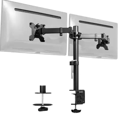 VIVO Dual Monitor Desk Mount, Holds 2 Computer Screens, View more