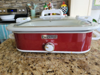 "Crock-Pot"  3.5Q  Casserole Slow Cooker-Red