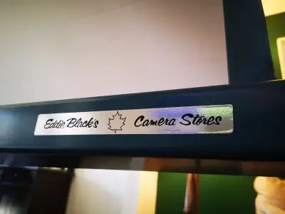 Vintage Canadian Projection Screen for sale, Voir plus