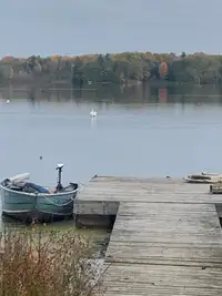 Wood dock/ boat slip/swinning raft