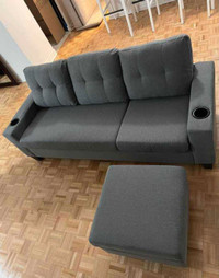 Brand New 3 Seater Sectional Sofa with Ottoman 