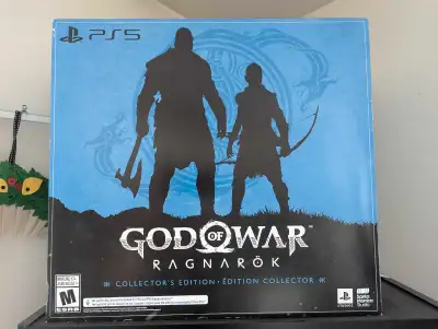 Selling a new God of War Ragnarök Collector's Edition for PS5, complete with all included items in e...