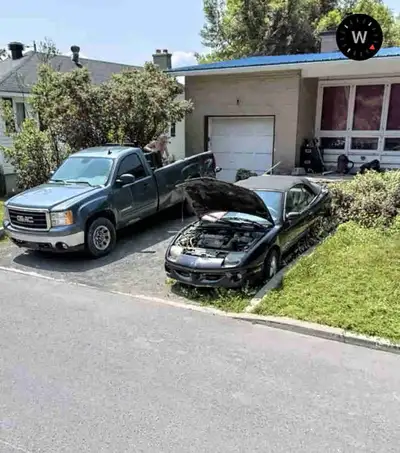 Man with truck available for work., View more
