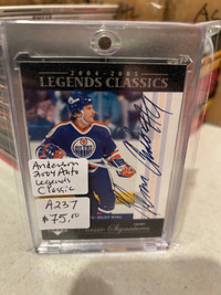 Glenn Anderson AUTO OILERS 2004 Legends Classic Showcase 305