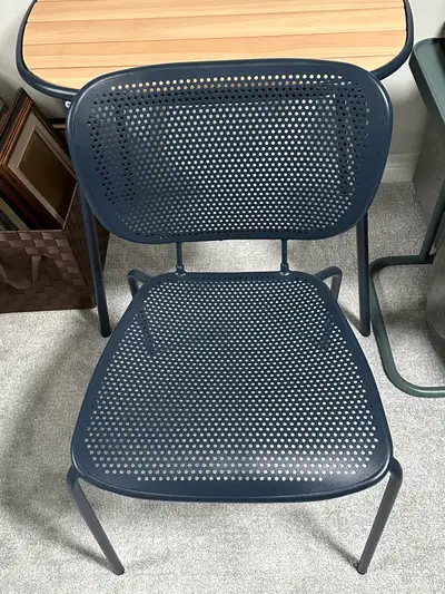 Like new condition Barely used Great as a desk or dining chair. Regularly sells for $100 Table also...