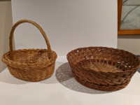 Wicker baskets $ 10 ea.