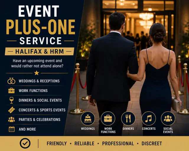 Event Plus-One Service – Halifax & HRM