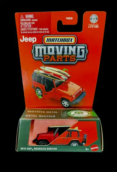 matchbox moving parts. 2016 jeep wrangler rubicon , View more