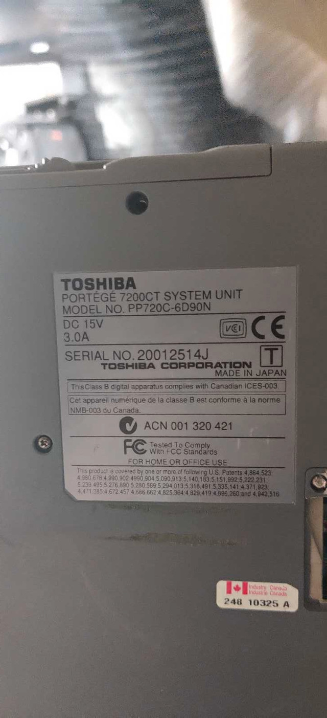 Toshiba laptop 7200T in Laptops in Edmonton - Image 3