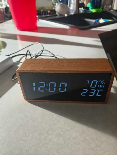 I bought a new wall clock for a bedroom so selling this one. Still works great, has a USB cord. Will...