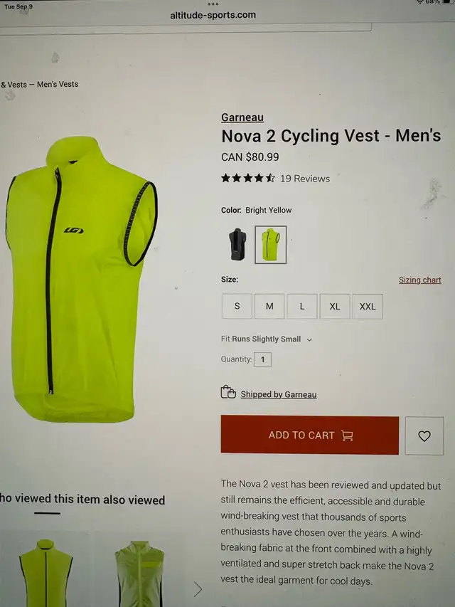 Cycling vest  in Clothing, Shoes & Accessories in City of Toronto - Image 2