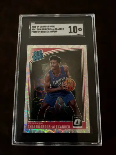 2018 Donruss Optic Shai Gigleous Alexander Rookie Card SGC 10, View more