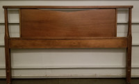 SOLID walnut wood double bed headboard