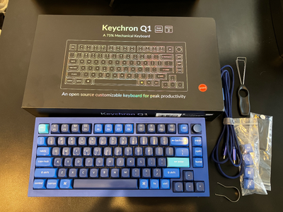 Fully Assembled Knob / Navy Blue - B / Gateron G Pro Red I love this keyboard but needed to switch t...