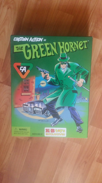 New Boxed Playing Mantis Captain Action as the Green Hornet Figure.K.B. Toys Exclusive.Includes Capt...