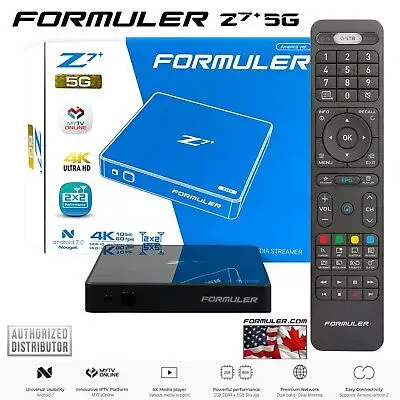 Z7+ 5G Formuler 4K UHD Media Streamer dual band black brand new, View more
