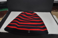 Beanie Hat and Scarf Set blue & red le 31 simons 100% acrylic o