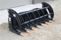 New Skid Steer Hydraulic 78inch Root Grapple - LooK!