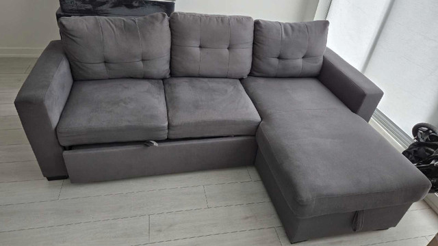 3-Seater Sofa Bed with Storage – Used, Needs Minor Repair in Couches & Futons in Kitchener / Waterloo - Image 3