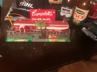 Custom made tyco campbell soup ho scale train diner
