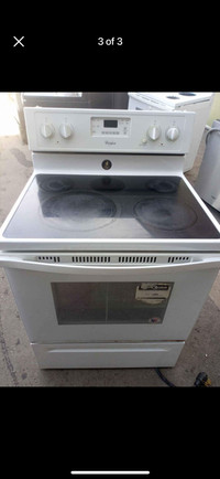 Whirlpool glass top stove with warranty 