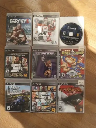 PS3 Games $10 each or all 9 for $50, View more