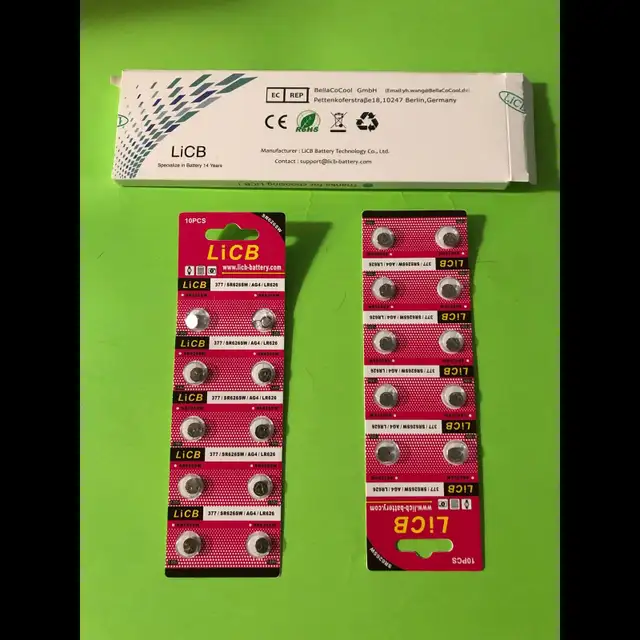 AG4 377A 377 LR626 SR626SW SR66 LR66 Button Cell Watch Battery63793682869635120