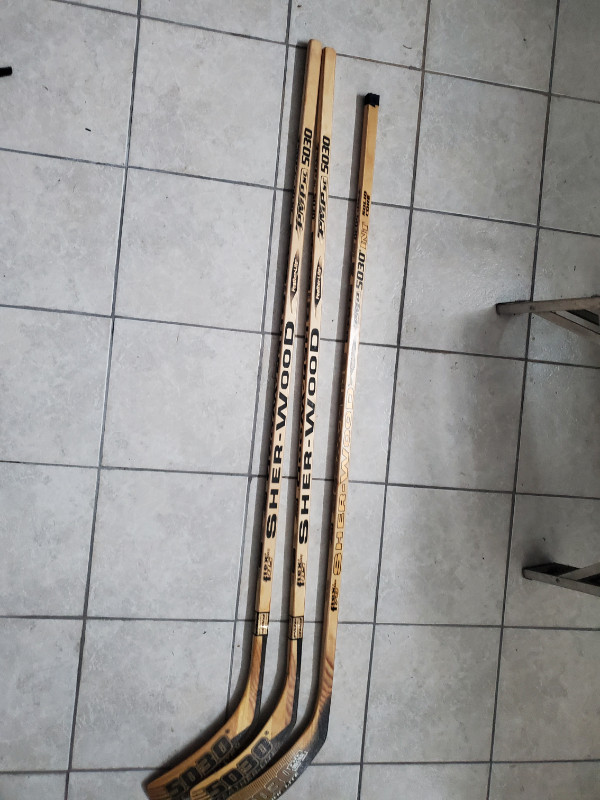New wood Sherwood PMP 5030 hockeys sticks, left hand in Hockey in City of Toronto