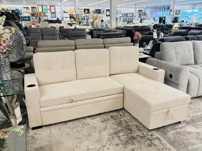 Sectional Sofa Bed with Storage, View more