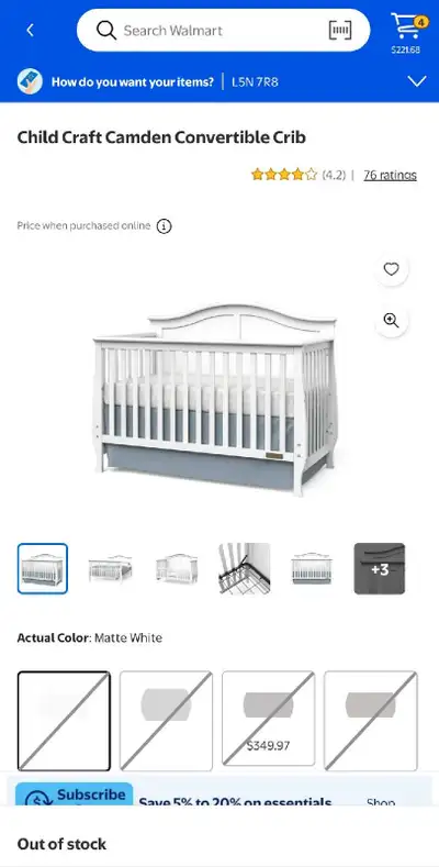crib and change table - childcraft, View more