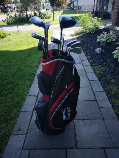 Adams Golf oversize golf clubs & Slazenger carry bag, View more