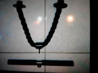 Cable machine attachments: triceps rope + short bar $40 total 